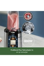 5000 Serisi Blender, ProBlend Plus Teknolojisi, 800W, 0,7L Kapasiteli Hazne, HR2764/00