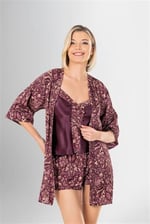 Arias Closet 3'lü Şort Takımı Desenli