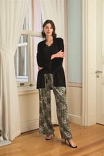 Arias Closet Çiçek Yaprak ve Etnik Desenli Dantelli 3'lü Pijama Takımı