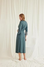 Arias Closet Dantelli ve Kuşaklı Sabahlık