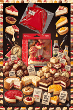 Arias Closet Fantezi Tüketilebilen Yenilebilir Cheesecake Aromalı İç Çamaşırı Takımı