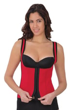 Arias Closet Kırmızı MI 9173 Terletici Agraflı Göğsü Açık Atlet Korse
