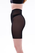 Arias Closet Siyah MI EMAY 2705 Lazer Tül Toparlayıcı Paçalı Boxer Hayalet Korse