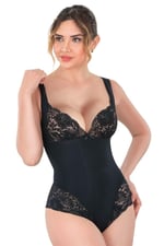 Arias Closet Siyah MI Emay 2947 Dantelli Agraflı Body Korse