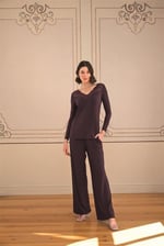 Arias Closet Uzun Kollu ve Dantelli Pijama Takımı
