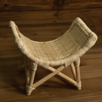 Eclipse Stool Natural – İthal Rattan El Yapımı Tabure (Yenidoğan Çekim & Dekor)