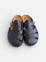 Sabo Burnu Kapalı Terlik Hakiki Deri Ortopedik