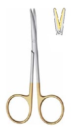 Baby Metzenbaum Makas Eğri Künt  11.5cm TC