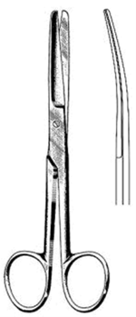 Deaver Makas Eğri Künt/Künt 14cm