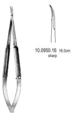 Gomel Mikro Makas Eğri 16cm