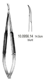 Hepp/Scheidel Mikro Makas Eğri 14cm