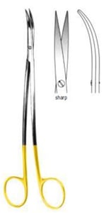 Metzenbaum İnce Makas Keskin/Keskin S-Eğri 20cm TC