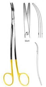 Metzenbaum ince Makas Künt/Künt S-Eğri 20cm TC