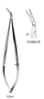 Mikro Makas 25ø açılı 18cm