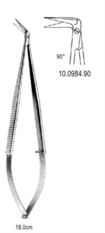 Mikro Makas 90ø açılı 18cm