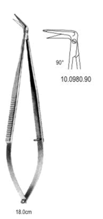 Mikro Makas  90ø açılı 18cm