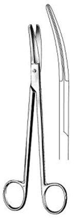 PRINCE (YANKAUER) Tonsil Makas Eğri 17cm