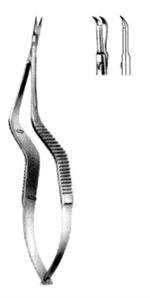 Yasargil Mikro Makas Bayonet  Eğri