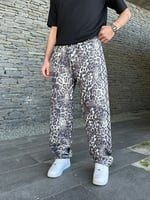 2M AÇIK LEOPAR BAGGY PANTOLON