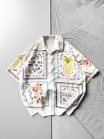 ANANAS BASKILI OVERSİZE GÖMLEK