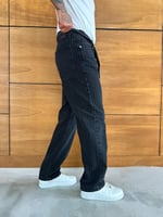 Antrasit Çizgi Baggy Pantolon