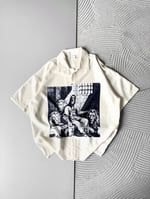 ASLAN BASKILI OVERSİZE GÖMLEK