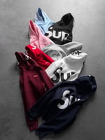BEBE MAVİ SUPREME KAPŞONLU SWEAT
