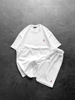 BEYAZ BİSİKLET POLO TAKIM