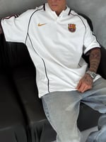 BEYAZ ÇİFT BİYE BARÇA TSHİRT