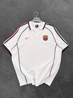 BEYAZ ÇİFT BİYE BARÇA TSHİRT