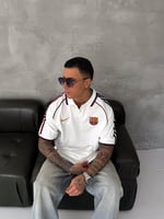 BEYAZ ÇİFT BİYE BARÇA TSHİRT