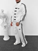 Beyaz Düğme Adidas Takım