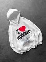 BEYAZ KAPŞONLU SP5DER SWEAT