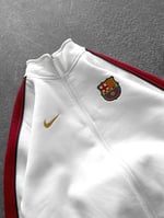 Beyaz Kol Şerit Barça Hırka