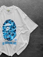 BEYAZ MAVİ BAPE TSHİRT