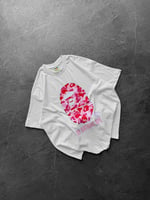 BEYAZ PEMBE BAPE TSHİRT
