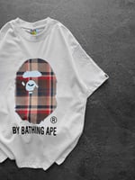 BEYAZ SARI KARE BAPE TSHİRT