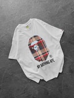 BEYAZ SARI KARE BAPE TSHİRT