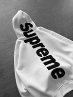 BEYAZ SIRT NAKIŞ SUPREME SWEAT