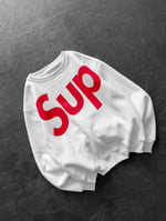 BEYAZ YARIM SUPREME SWEAT