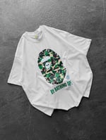 BEYAZ YEŞİL BAPE TSHİRT