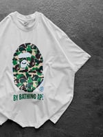 BEYAZ YEŞİL BAPE TSHİRT