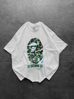 BEYAZ YEŞİL BAPE TSHİRT