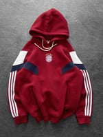 Bordo Kapşon Bayern Münih Sweat