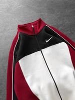 Bordo Kol Biye Nike Hırka