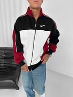 Bordo Kol Biye Nike Hırka