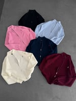 BORDO POLO TRİKO HIRKA