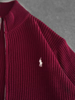 BORDO POLO TRİKO HIRKA
