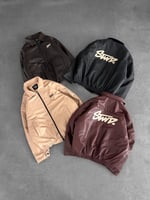 BORDO SIRT NAKIŞ STWD DERİ CEKET
