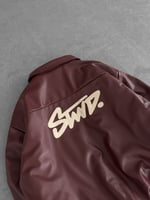 BORDO SIRT NAKIŞ STWD DERİ CEKET